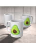 Mr. & Mrs. Panda Teetasse Avocado Glücklich ohne Spruch in Weiß