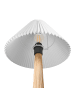 Beliani Stehleuchte ALIGIDE in Naturfarben/Weiß - (W) 33 x (H) 105 x (L) 33 cm
