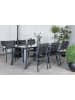 ebuy24 Gartenset Paola 7-teilig Schwarz 100 x 200 cm