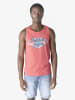 KOROSHI Herren baumwolle print tanktop in rosa