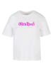 Mister Tee Mister Tee Ladies Wild Pink Tee in white