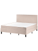 Beliani Doppelbett COUNTESS  in Beige/Braun - (W) 181 x (H) 114 x (L) 201 cm