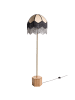 Beliani Stehleuchte UMGUZA in Naturfarben/Schwarz - (W) 42 x (H) 150 x (L) 42 cm