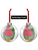 Mr. & Mrs. Panda Christbaumkugel Flamingo Stolz Design ohne Spruch in Weiß