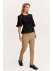 b. young BYDANTA SLIT PANTS 2 - HEAVY WOVEN Regular fit in Tannin Melange