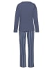 Vivance Active Pyjama in blau-gestreift