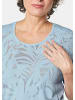 GOLDNER Ausbrenner-Shirt T-Shirt mit Ausbrenneroptik in hellblau