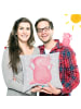 Mr. & Mrs. Panda Kopfkissen Axolotl Hurra ohne Spruch in Grau Pastell