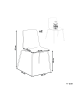 Beliani 2er-Set Bankettstuhl SILERTON in Transparent