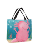 Mr. & Mrs. Panda Damen Shopper Axolotl Hurra Design ohne Spruch in Weiß