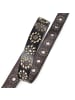 b.belt Nietengürtel Leder in black