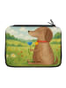 Mr. & Mrs. Panda Etui Hund Blume Design ohne Spruch in Weiß