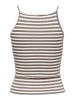 JACQUELINE de YONG Gestreiftes Tank Top 2-er Stück Ärmelloses Set JDYFRANSISKA in Hellbraun