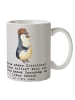 Mr. & Mrs. Panda Coffee Mug Elektriker Witz mit Spruch in Grau Pastell