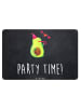 Mr. & Mrs. Panda Blechschild Avocado Party Zeit mit Spruch in Kreidetafel