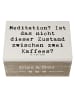 Mr. & Mrs. Panda Box aus Holz Spruch Innere Ruhe Kaffee mit Spruch in Weiß