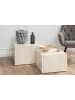 ebuy24 Couchtisch Dice Beige 58 x 58 cm