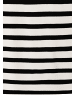 More & More bequemes, softes Kurzarmshirt, gestreift in black/offwhite