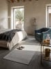 KADIMA DESIGN Läufer Bordüre flachgewebt pflegeleicht Wohnzimmer Flur Esszimmer in Grau