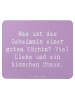 Mr. & Mrs. Panda Mouse Pad Spruch Köchin Chaos mit Spruch in Lavendeltraum