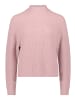 BETTY & CO Grobstrick-Pullover mit hohem Kragen in Rose Melange