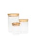 elasto Glasbehälter "Bamboo" in transparent - 1,6 l
