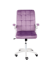 Beliani Bürostuhl DANDY in Violett/Weiß - (W) 58 x (H) 95 x (L) 58 cm