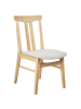Beliani 2er-Set Esszimmerstuhl AVALON in Braun/Beige