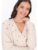 Usha Women Cardigan in cream melange