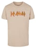F4NT4STIC T-Shirt Def Leppard Shatter Logo in sand