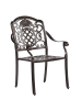 Beliani 4er-Set Gartenstuhl SALENTO in Braun/Beige
