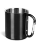 Normani Outdoor Sports Kochgeschirr, Tasse, Besteck, Teesieb in Schwarz