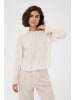 Kaffe Langarm-Bluse KAclaris Regular fit in Chalk