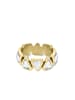 LIEBESKIND BERLIN Ring Glass Heart in gold