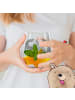Mr. & Mrs. Panda Blümchentail Glas Huhn Stolz ohne Spruch in Transparent