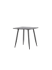 ebuy24 Esstisch Polar Schwarz 75 x 75 cm