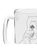 Mr. & Mrs. Panda Gravur Bierkrug Otter Blumenstrauß ohne Spruch in Transparent