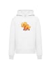 F4NT4STIC Hoodie Süßer Triceratops Dinosaurier in weiß