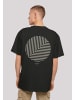 F4NT4STIC Heavy Oversize T-Shirt Geometrics Grau in schwarz