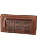 Bugatti Geldbörse Nevio Ladies Long Wallet With Flap in Cognac