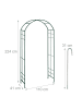 relaxdays Rosenbogen in Grün - (B)110 x (H)224 x (T)41 cm