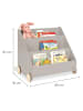 Pinolino Kinderbücherregal Lasse mit Rollen & 3 Fächer in gray