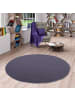 Snapstyle Sisal Teppich Klassisch Rund in blau