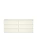 ebuy24 Kommode Noulan Weiß 154 x 50 cm