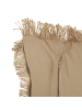 Beliani Dekokissen CIRSIUM in Beige - (W) 45 x (H) 10 x (L) 45 cm
