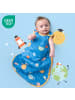Schlummersack Babyschlafsack, 1.0 TOG in Blau-Gelb