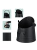 relaxdays Kohleneimer mit Schaufel in Schwarz - 6,5l
