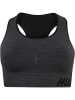 Hummel Hummel Bh Hmlte Multisport Damen Atmungsaktiv Schnelltrocknend Nahtlosen in BLACK MELANGE