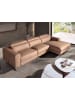 Angel Cerdá Relax Chaiselongue Sofa 6287 in Braun / Stahl – (B)305 x (H)100 x (T)170 cm