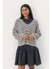 PART TWO Strickpullover NahniPW Gerade Passform in Navy Natural Stripe